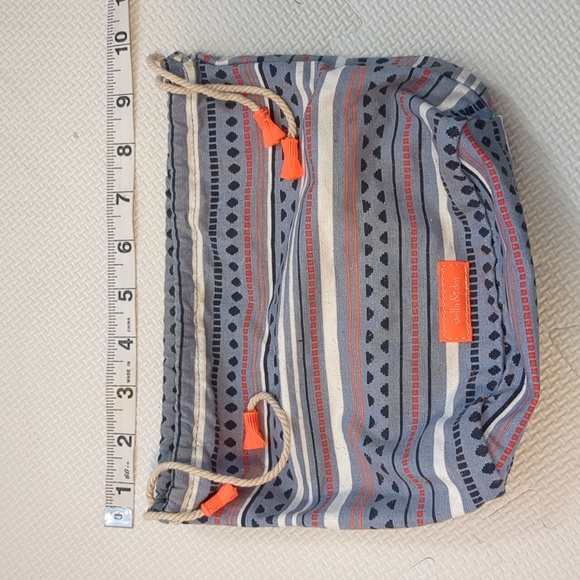 Stella & dot - Navy Blue small handbag with liner - Picture 4 of 7